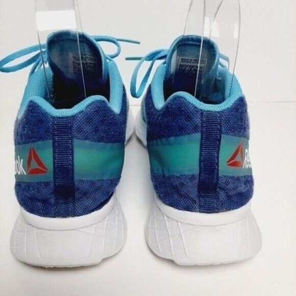 Reebok Blue and White Athletic Shoes with Breathable Mesh smoothfuse technology - Picture 9 of 14